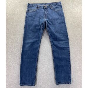 Dearborn Jeans Men 35 (Fit 34x31) Blue Denim Classic Fit Stretch Made in USA